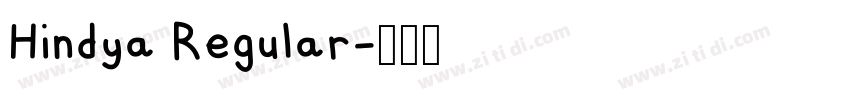Hindya Regular字体转换